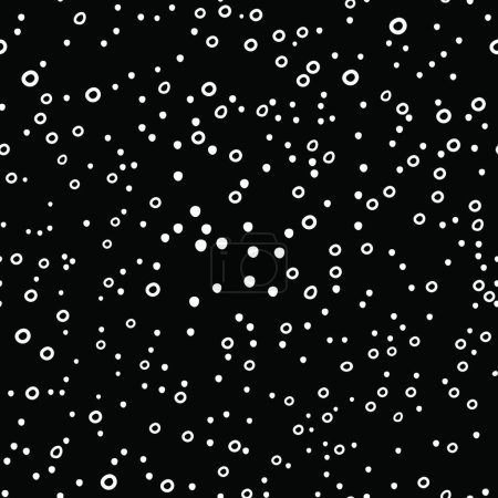 Illustration for Scribble Snow Repeating Background - Royalty Free Image