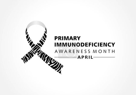 Téléchargez les illustrations : Immunodéficience primaire Mois de sensibilisation observé en avril - en licence libre de droit