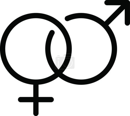 Illustration for Gender icon, vector illustration - Royalty Free Image
