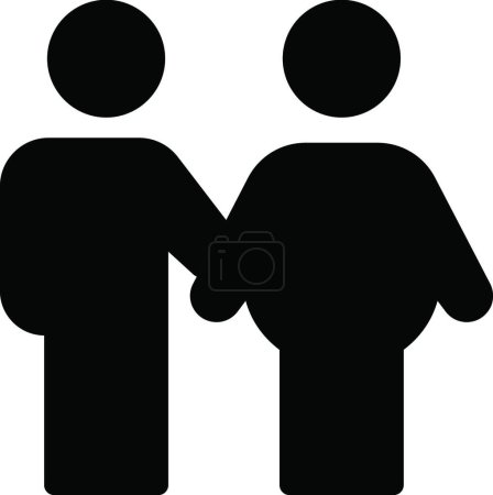 Illustration for Couple icon vector illustration - Royalty Free Image