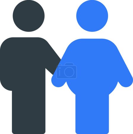 Illustration for Couple icon, vector illustration - Royalty Free Image