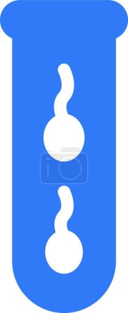 Téléchargez les illustrations : "icône de test de sperme, illustration vectorielle" - en licence libre de droit