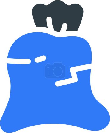 Illustration for "reusable bag " web icon vector illustration - Royalty Free Image