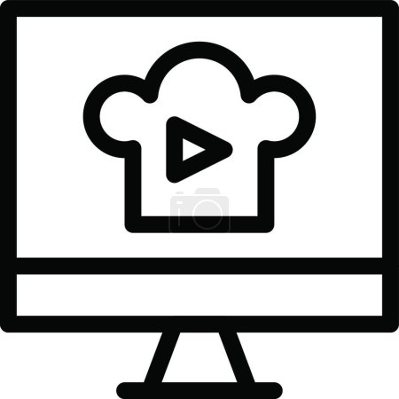 Illustration for "chef courses icon, vector illustration " - Royalty Free Image