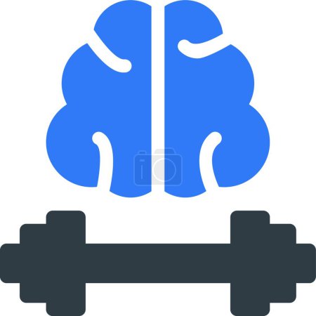 Illustration for "strong mind" web icon vector illustration - Royalty Free Image