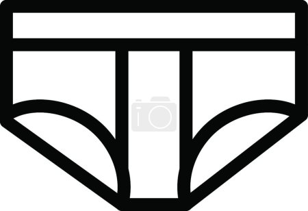 Illustration for Underwear icon, vector illustration - Royalty Free Image