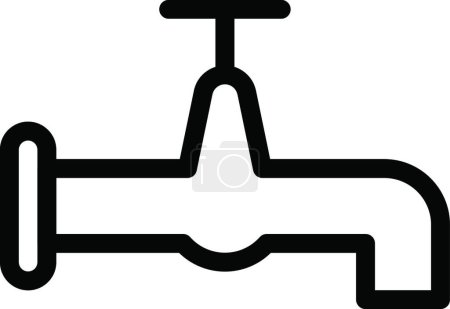 Illustration for "water tap icon, vector illustration " - Royalty Free Image