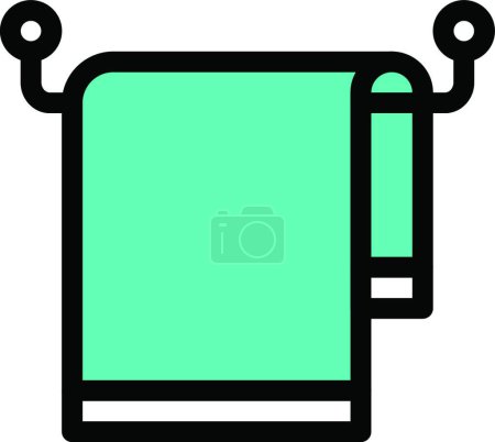 Ilustración de "toalla colgante icono, vector de ilustración " - Imagen libre de derechos