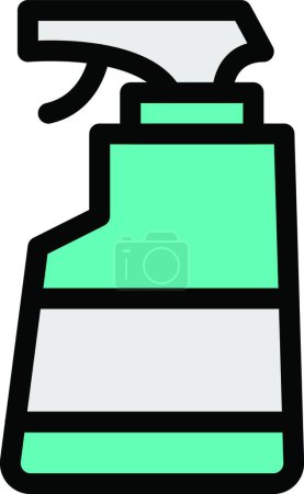Téléchargez les illustrations : "pulvérisateur d'eau "illustration vectorielle icône web - en licence libre de droit