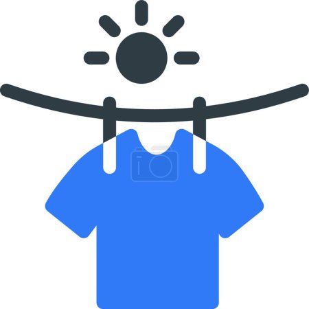 Ilustración de Icono de la camisa, vector ilustración diseño simple - Imagen libre de derechos