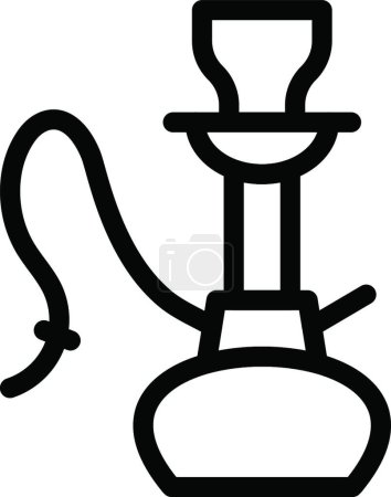 Illustration for Hookah icon, vector illustration simple design - Royalty Free Image