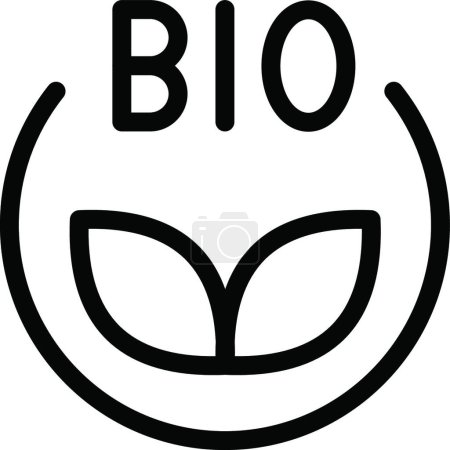 Ilustración de Bio icono, ilustración vectorial - Imagen libre de derechos