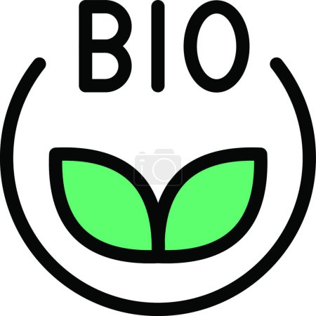 Ilustración de Bio energía, ilustración vectorial simple - Imagen libre de derechos