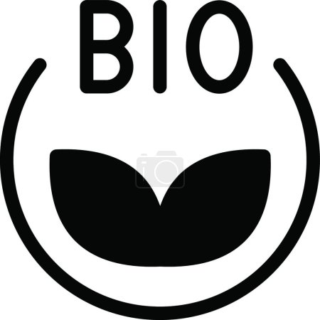 Ilustración de Bio web icono vector ilustración - Imagen libre de derechos