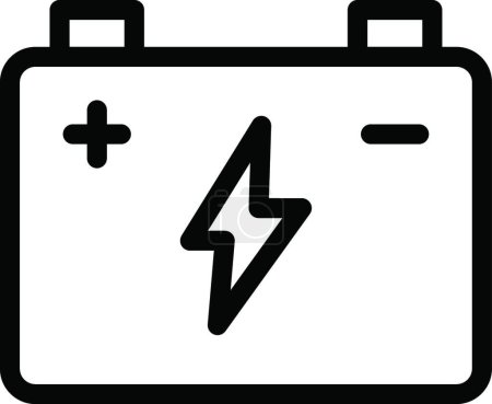 Ilustración de Acumulador de energía icono, vector ilustración diseño simple - Imagen libre de derechos