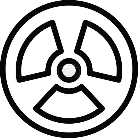 Illustration for Nuclear icon, vector illustration simple design - Royalty Free Image