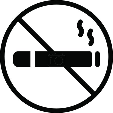 Ilustración de Dejar de fumar icono, vector ilustración diseño simple - Imagen libre de derechos