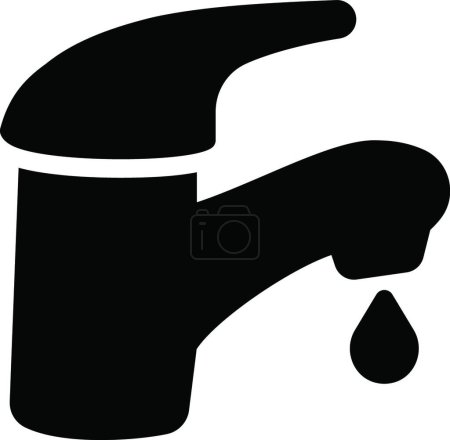 Illustration for Tap water icon, vector illustration simple design - Royalty Free Image