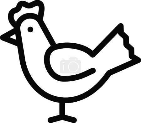 Illustration for Hen icon, vector illustration simple design - Royalty Free Image
