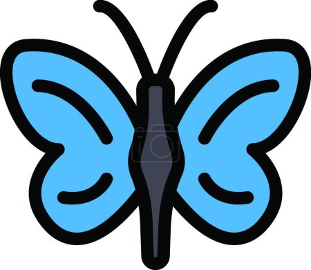 Ilustración de Butterfly icon, vector illustration simple design - Imagen libre de derechos
