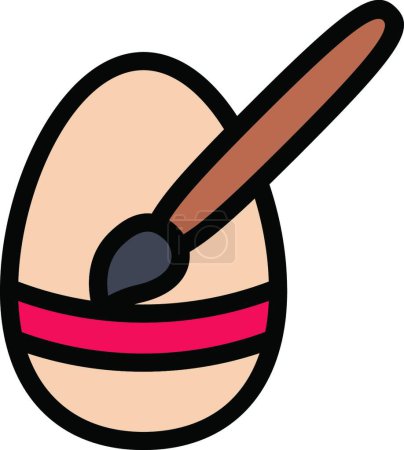 Illustration for Egg paint icon, vector illustration simple design - Royalty Free Image