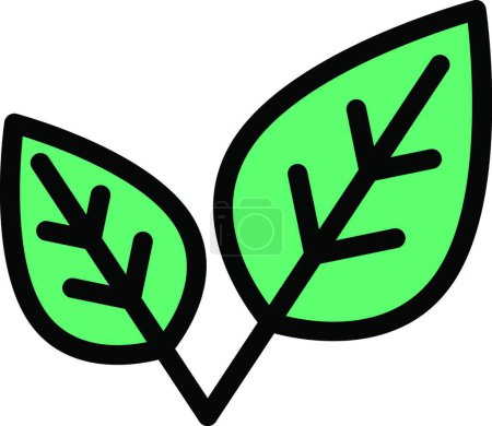 Illustration for Leaf icon, vector illustration simple design - Royalty Free Image