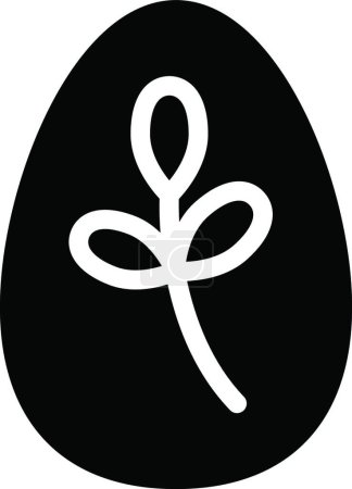 Ilustración de Easter egg icon, vector illustration simple design - Imagen libre de derechos