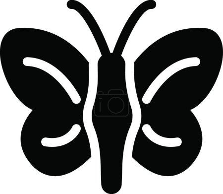 Téléchargez les illustrations : Butterfly icon, vector illustration simple design - en licence libre de droit
