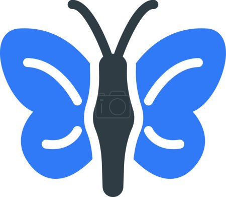 Téléchargez les illustrations : Butterfly icon, vector illustration simple design - en licence libre de droit