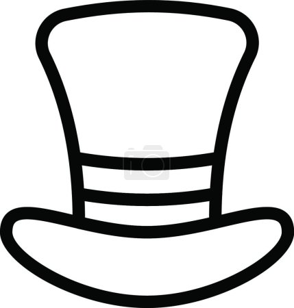 Ilustración de Sombrero icono vector ilustración - Imagen libre de derechos