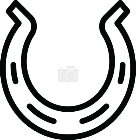 Illustration for Horseshoe  web icon vector illustration - Royalty Free Image