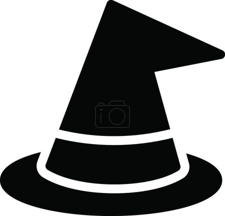 Illustration for Witch hat, simple vector illustration - Royalty Free Image
