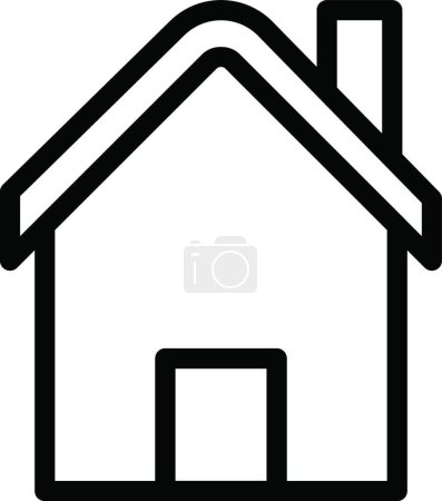 Téléchargez les illustrations : Icône de maison, illustration vectorielle - en licence libre de droit