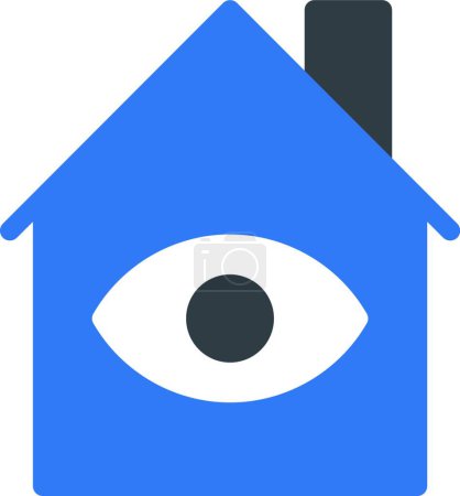 Ilustración de Icono de la vista de la casa, vector de ilustración - Imagen libre de derechos