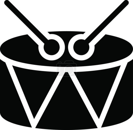 Ilustración de "tambor "icono web vector ilustración - Imagen libre de derechos