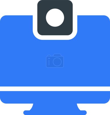 Illustration for Screen camera icon vector illustration - Royalty Free Image