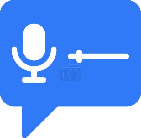 Illustration for Audio voice player icon vector illustration - Royalty Free Image