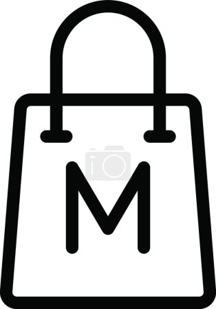 Ilustración de "bolsa de museo "icono web vector ilustración - Imagen libre de derechos