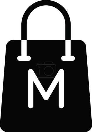 Ilustración de "bolsa de museo "icono web vector ilustración - Imagen libre de derechos