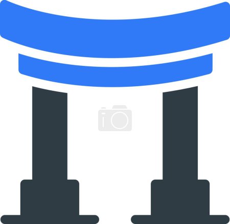 Illustration for Historical building icon vector illustration - Royalty Free Image
