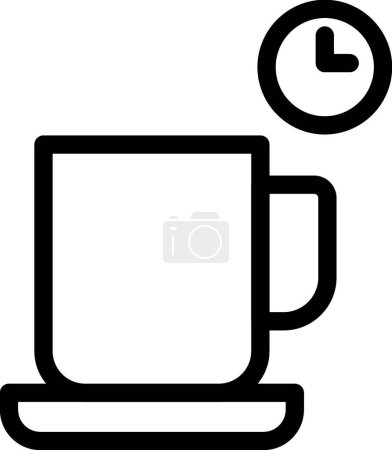 Ilustración de Taza de café icono, ilustración simple web - Imagen libre de derechos
