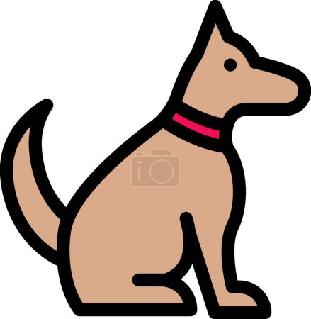 Illustration for Dog icon vector illustration - Royalty Free Image