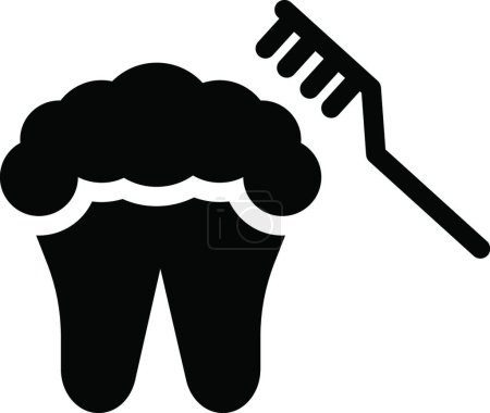 Illustration for Toothbrush icon, vector template - Royalty Free Image
