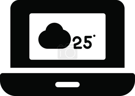 Illustration for "weather " web icon vector illustration - Royalty Free Image
