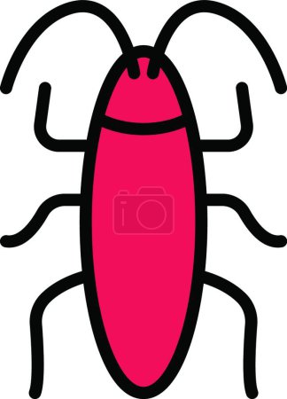 Illustration for Cockroach, simple vector illustration - Royalty Free Image