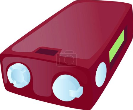 Photo for "Ecig battery icon in cartoon style" - Royalty Free Image