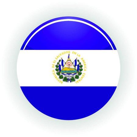 Ilustración de Salvador icono círculo, vector de colores - Imagen libre de derechos