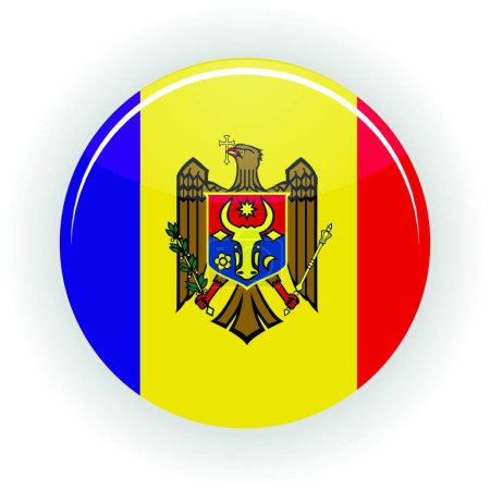 Ilustración de "Moldavia icono círculo ", vector de ilustración - Imagen libre de derechos
