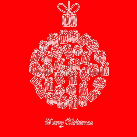 Ilustración de Plantilla de diseño de tarjeta Navidad - Imagen libre de derechos