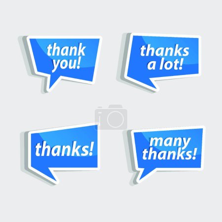 Illustration for "thank you vector illustration - Royalty Free Image